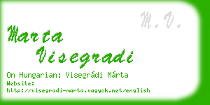 marta visegradi business card